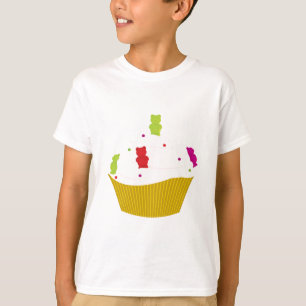 Camiseta Cupcake gomoso do urso