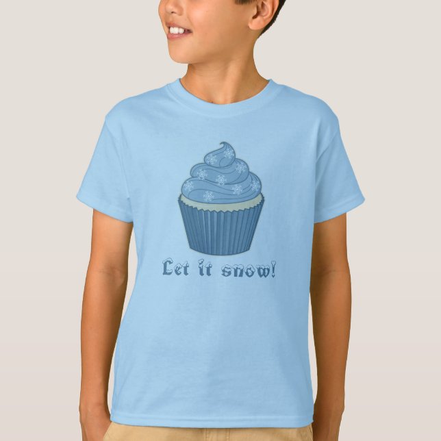 Camiseta Cupcake invernal com texto (Frente)