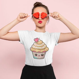 Camiseta Cupcake Kawaii Cute