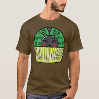 Camiseta Cupcake Ladybug Saint Patricks Day Shamrock Folaf 