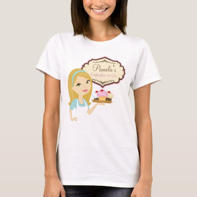 Camiseta Cupcake Loura D12 T-Shirt Design 3 (Frente)