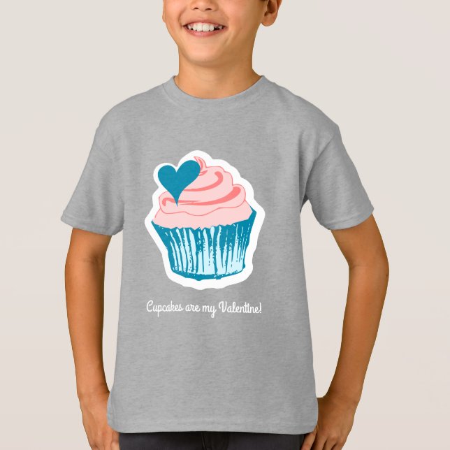 Camiseta Cupcake Love texto personalizado shirts & jaqueta (Frente)