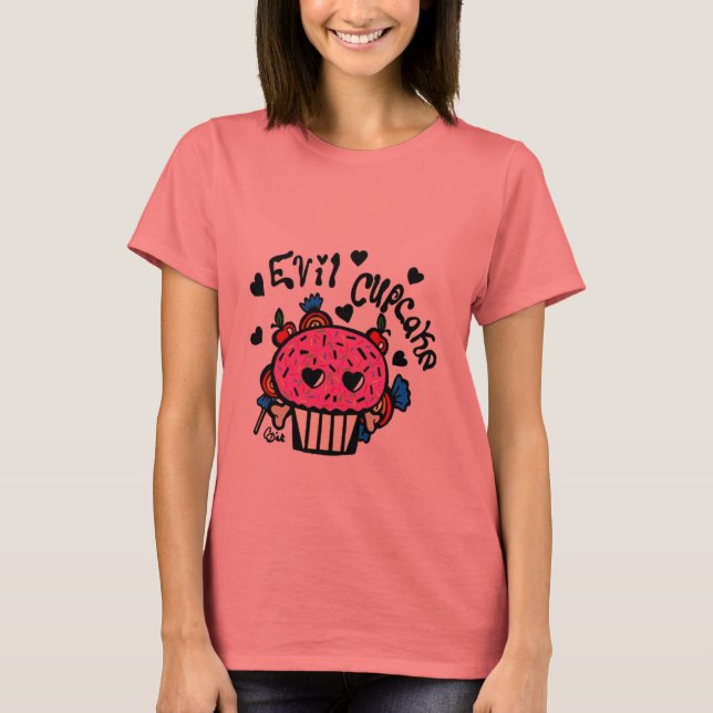 Camiseta cupcake mau (Frente)