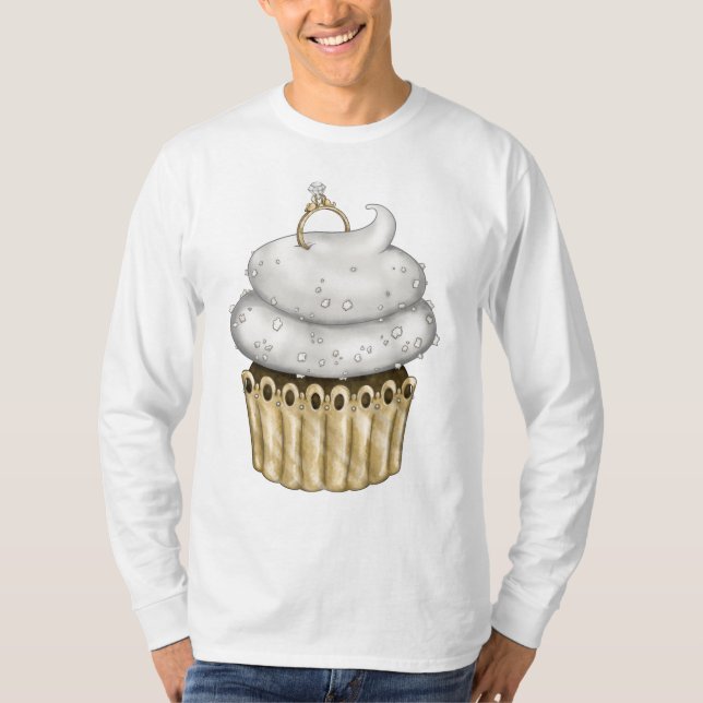 Camiseta Cupcake Noivado doce (Frente)
