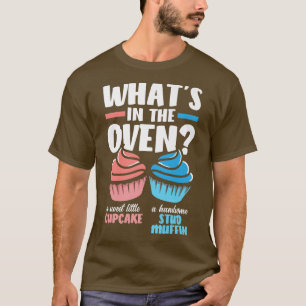 Camiseta Cupcake ou Chá de fraldas Muffin Partido Revelação