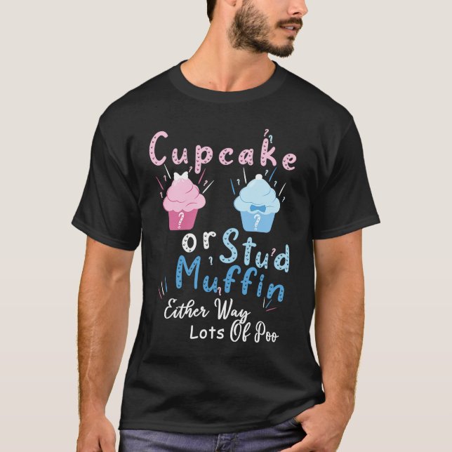 Camiseta Cupcake Ou Muffin Estendido De Qualquer Forma Muit (Frente)