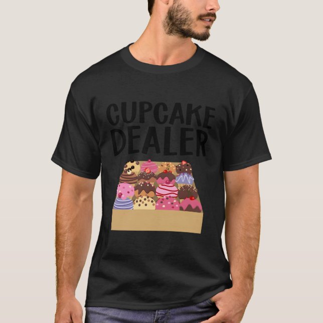 Camiseta Cupcake Para Fabricar Dealer De Bolo De Cookie (Frente)