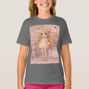 Camiseta Cupcake Peach Kawaii Doll