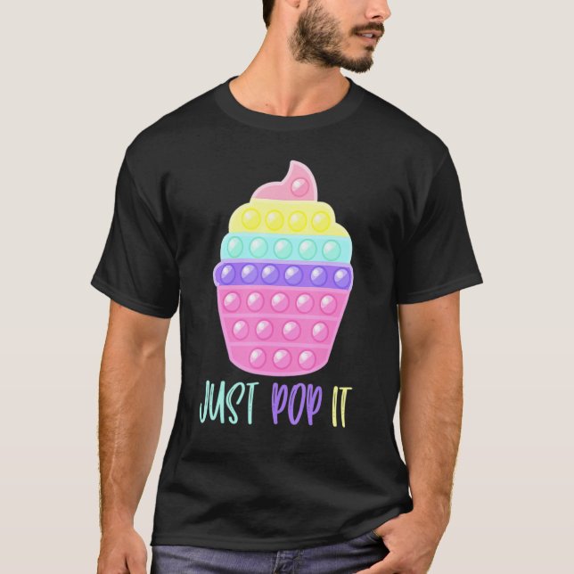 Camiseta Cupcake, Pop Pop, Toy Engraçado (Frente)