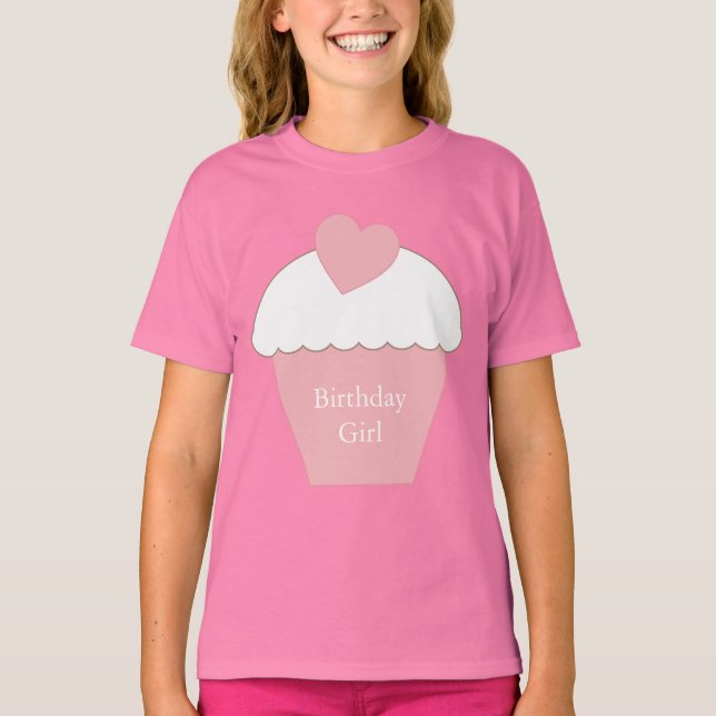 Camiseta Cupcake rosa (Frente)