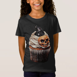 Camiseta Cupcake SPOOKY ORANGE & BLACK HALLOWEEN