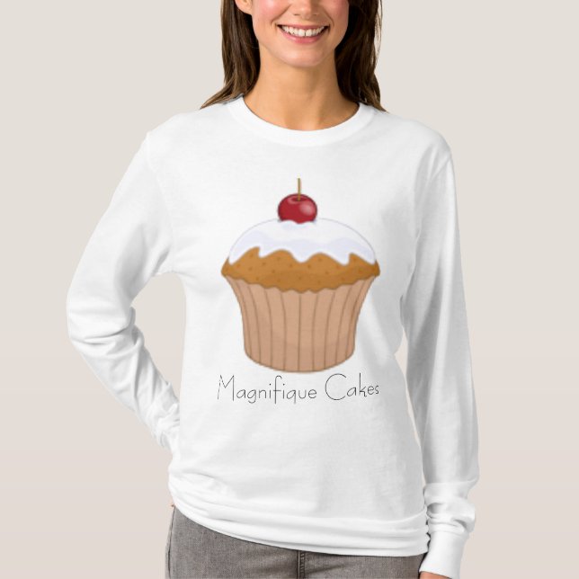 Camiseta Cupcake T encapuçado (Frente)
