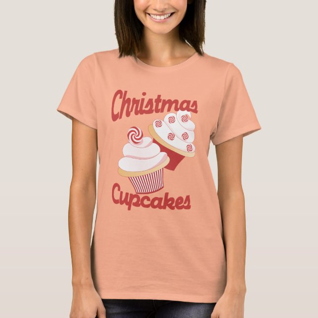 Camiseta Cupcakes de Natal (Frente)
