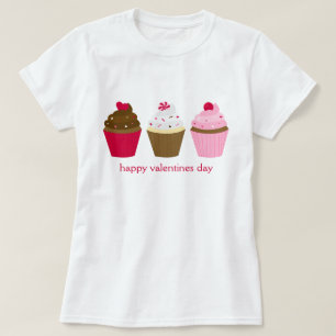Camiseta Cupcakes do dia dos namorados feitos sob encomenda