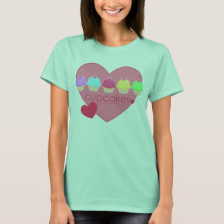 Camiseta cupcakes heart v.01