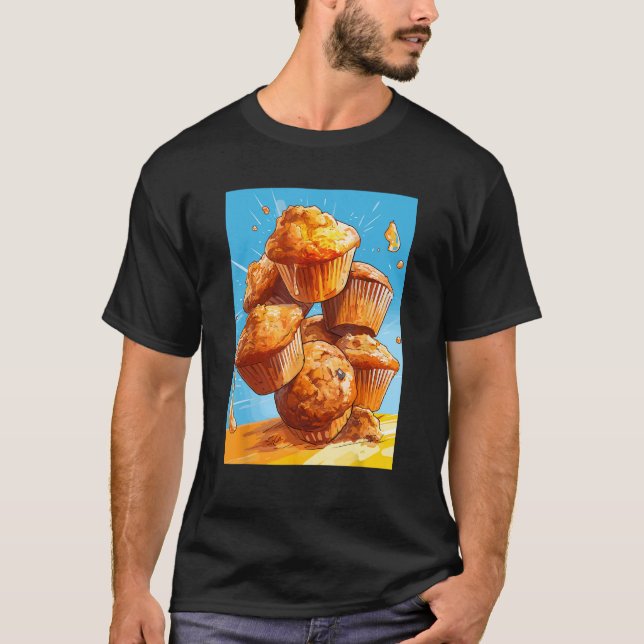 Camiseta Cupcakes Muffins Baking Bakeware Bakers Sweet (Frente)