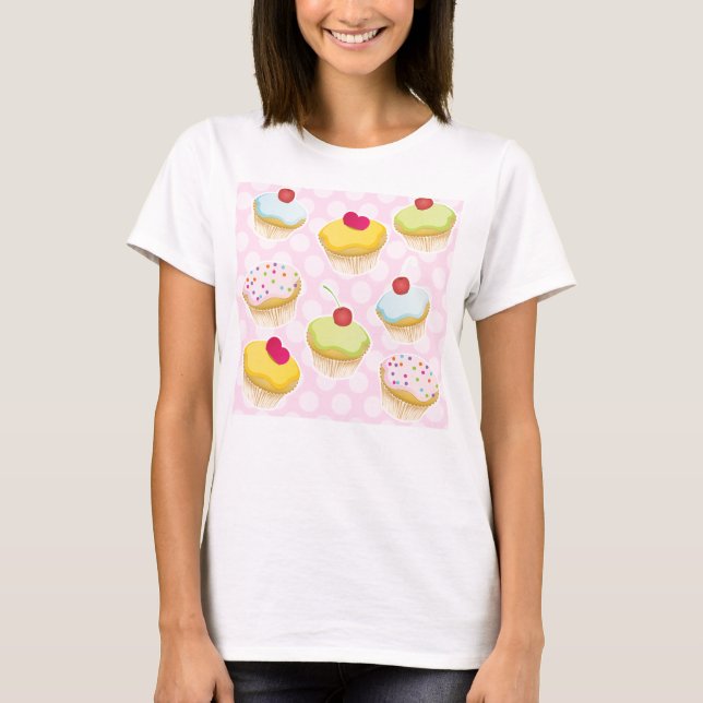 Camiseta Cupcakes personalizados (Frente)