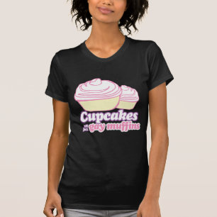 CAMISETA CUPCAKES SÃO APENAS GAY DE MUFFINS