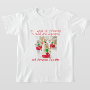 Camiseta Cupcakes Snowman