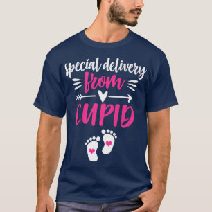 Camiseta Cupid Baby Delivery Valentines Day Pregnancy Annou