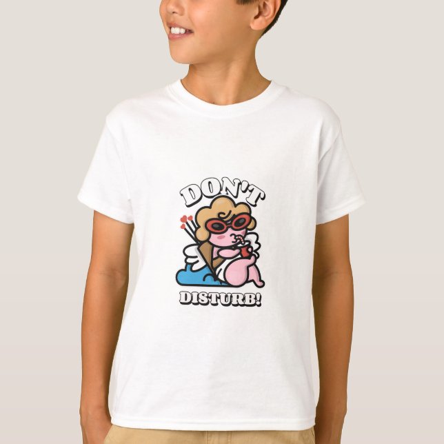 Camiseta Cupid Cartoon Funny Valentine | Dont Disturb (Frente)