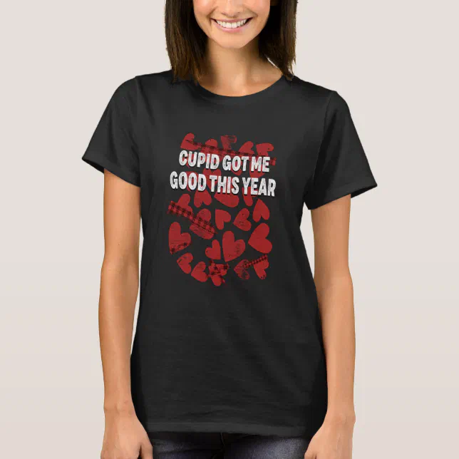 Camiseta Cupid Got Me Good This Year Valentines Day Humor
