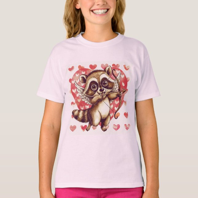 Camiseta Cupid Raccoon (Frente)
