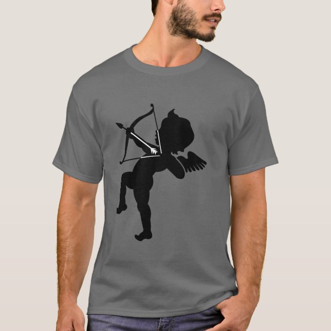 Camiseta Cupido - arco dos Cupido e seta do amor (Frente)