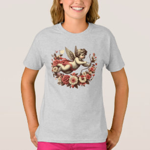 Camiseta Cupido clássico/vintage do dia de os namorados