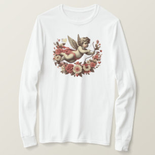 Camiseta Cupido clássico/vintage do dia de os namorados