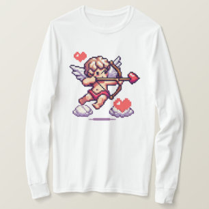 Camiseta Cúpido clássico/vintage do Dia dos Namorados em 8