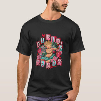 Camiseta Cupido Doce Cardíaco e Rosa