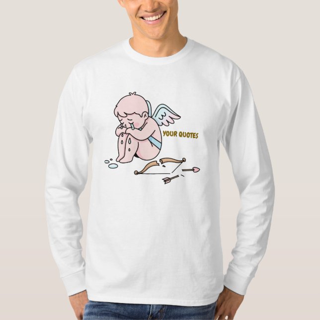 Camiseta Cupido Triste Com Arco Quebrado (Frente)