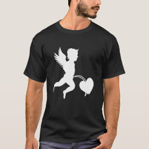 Camiseta Cupido Urinando No Amor Coração Ódio Dia dos Namor