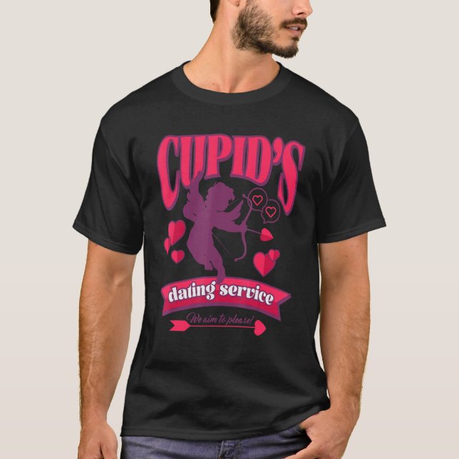 Camiseta Cupid's Dating Service Heartbreaker vintage Valent (Frente)