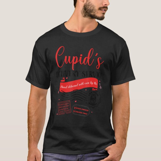 Camiseta Cupid's Delivery Service Funny L&D Nurse Valentine (Frente)