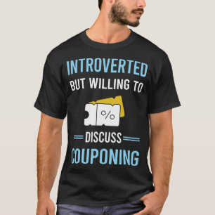Camiseta Cupom de cupom de cupons introvertido Cuponeiro