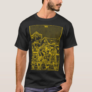 CAMISETA CUPOS DE CARTÃO DE VINTAGEM SEIS 1