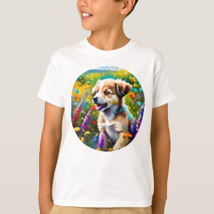 Camiseta Cuppy em flores silvestres - Arte aquosa