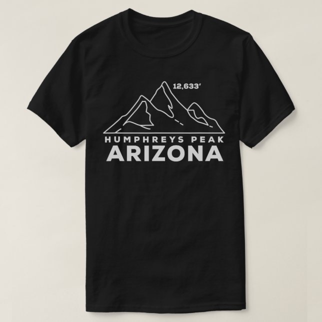 Camiseta Cúpula de subida da Arizona de Humphreys Elev (Frente do Design)