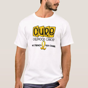 Camiseta CURA da consciência do cancer da infância