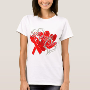 Camiseta Cura da esperança do amor da doença cardíaca