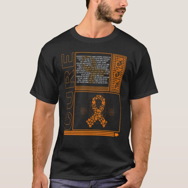 Camiseta Cura de Sensibilização COPD Borboleta Laranja L (Frente)