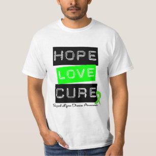 Camiseta Cura do amor da esperança da doença de Lyme