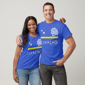 Camiseta Curaçao Copa do Mundo de Futebol The Blue Wave