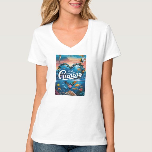 Camiseta Curacao Divers Paradise T-Shirt (Frente)