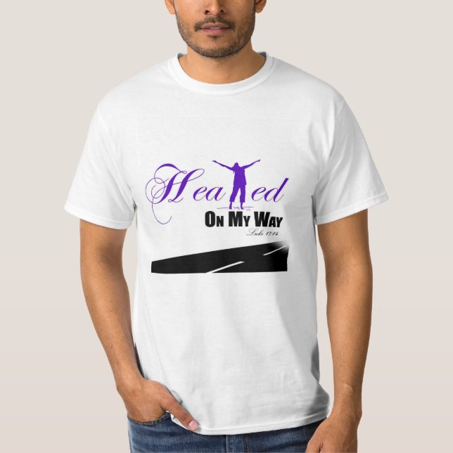 Camiseta Curado meu t-shirt roxo/branco da maneira (Frente)