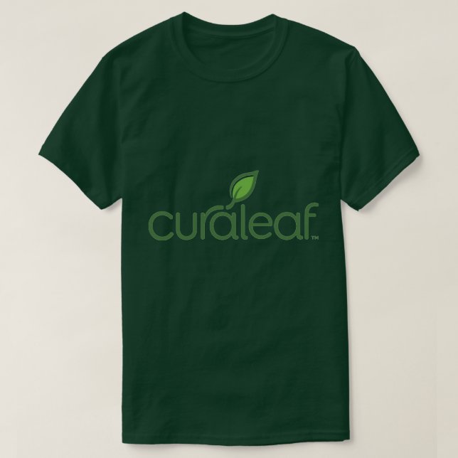 Camiseta Curaleaf Dark Green T-Shirt (Frente do Design)