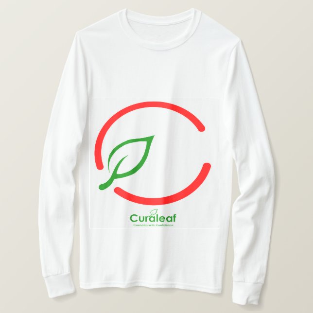 Camiseta Curaleaf Long Sleeve Shirt (Frente do Design)