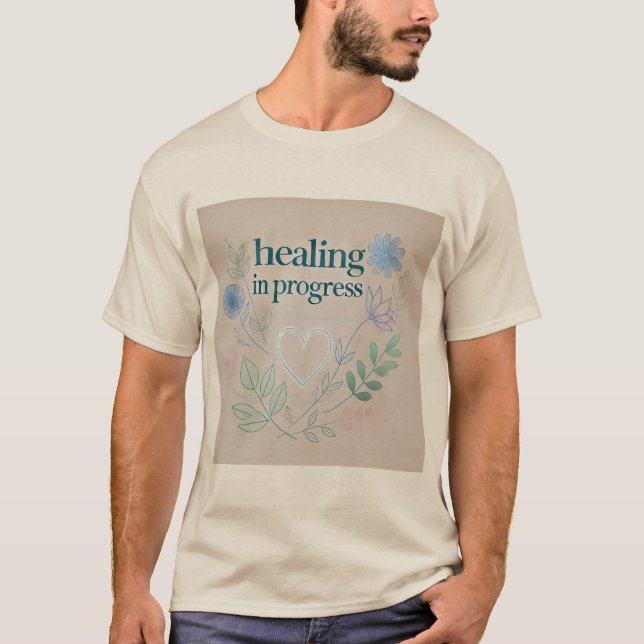 Camiseta Curando em andamento - Chegue bem em breve (Frente)